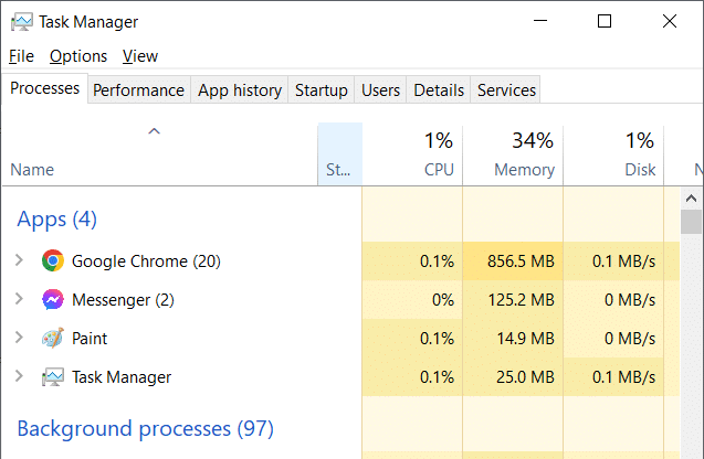 Tạm dừng tính năng tự refresh của Task Manager