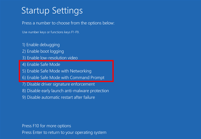 Khởi động vào chế độ Safe Mode trên Windows 10