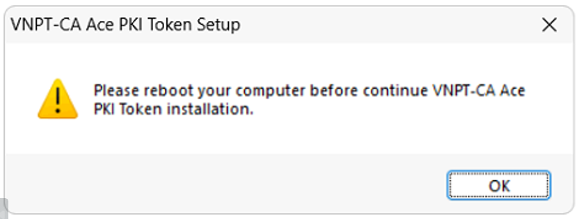 VNPT-CA Ace Token Manager - Sửa lỗi không cài đặt được